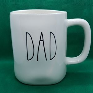 Rae dunn White DAD Coffee Mug